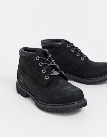 Timberland Nellie Chukka Leather Ankle Crne - Ženske Čizme | 68459CFBH